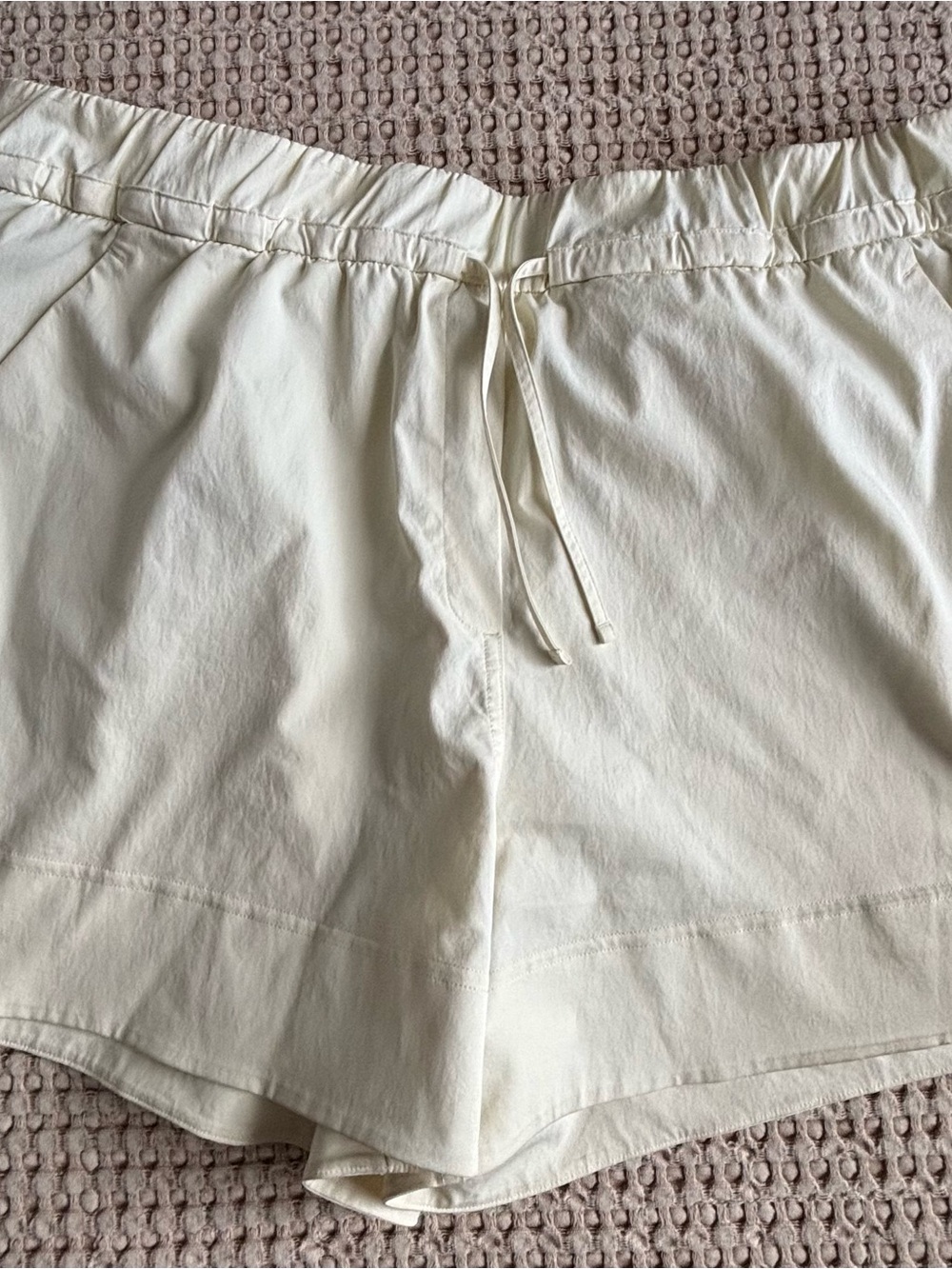 lululemon athletica Yellow Elastic Drawstring Athletic Shorts